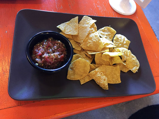 homemade salsa place at purrington's cat cafe