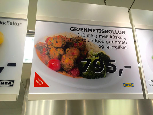 vegan meatball meal ikea iceland