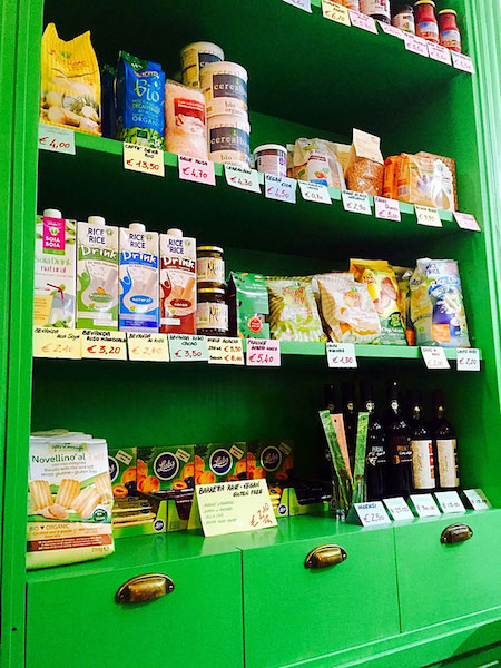 vegan products at v-bar natural parma italy