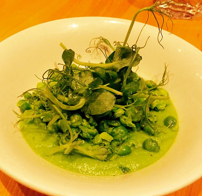 pea puree tapas Terre à Terre 