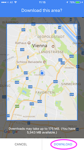 download offline google maps