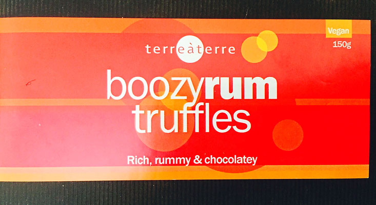 boozy rum truffles Terre à Terre 