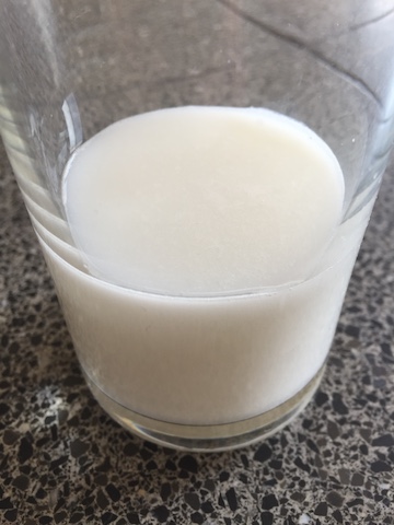 Glass of rice milk