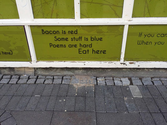 street art poem reykjavik iceland