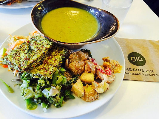 vegan meal glo Reykjavik iceland 