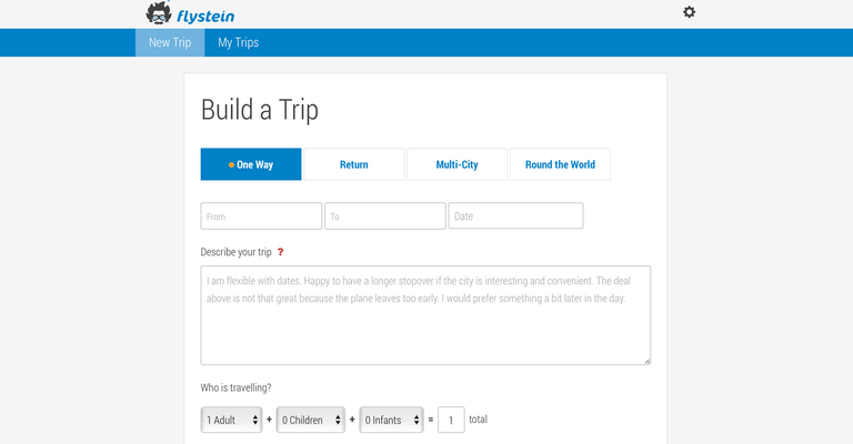 flysetein build a trip