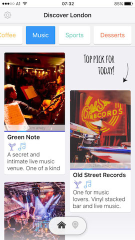 discover music spots in london with hollabox app