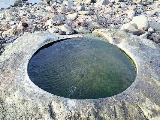 geothermal pool in reykjavik iceland 