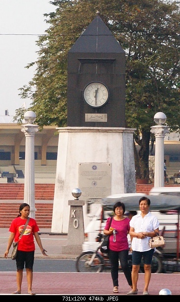 von diesem Obelisk nahe des Rizal-Park werden alle Entfernungen auf den Philippinen gemessen