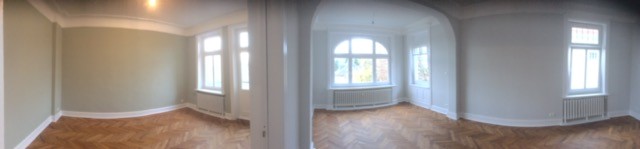 Neue Farbe, neuer Lack, Parkett geschliffen und geölt