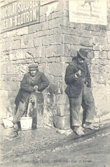 Gourdon, Lot - Les mendiants célébrés : Gigi et Firmin