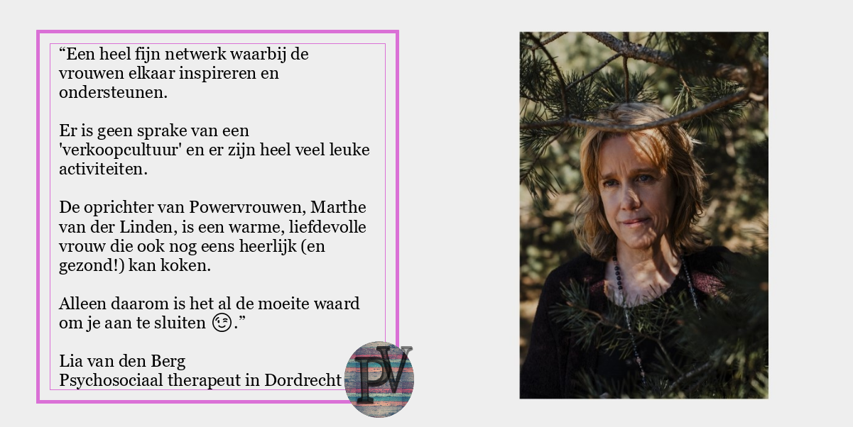 review voor het platform PowerVrouwen Nederland voor vrouwelijke ondernemers