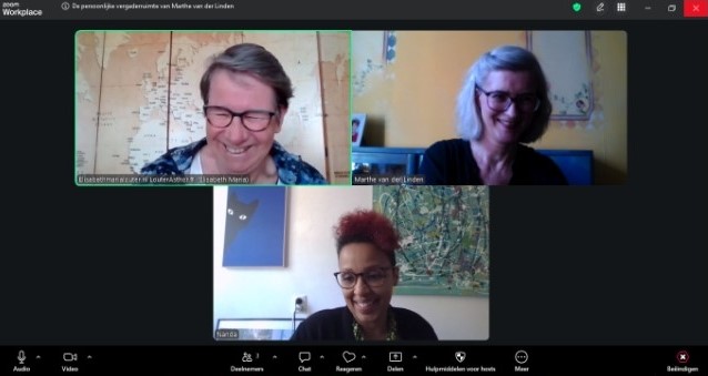 Online meetings georganiseerd door Marthe van der Linden voor het platform PowerVrouwen Nederland
