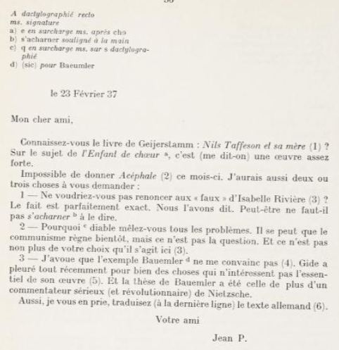 226 lettres inédites de Jean Paulhan : contribution à l'étude du mouvement littéraire en France, 1933-1967