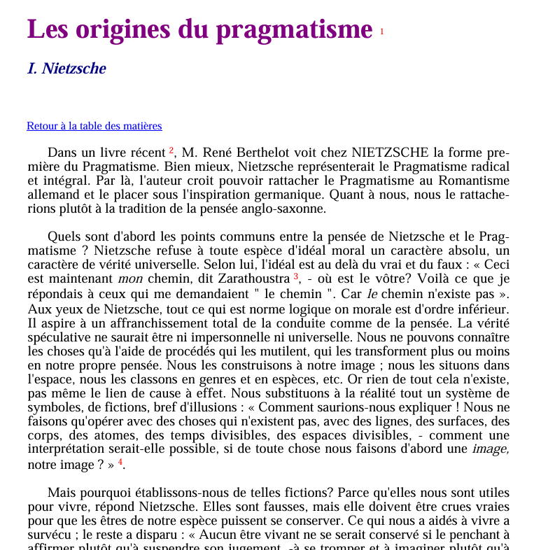 Nietzsche et le pragmatisme d'après Durkheim