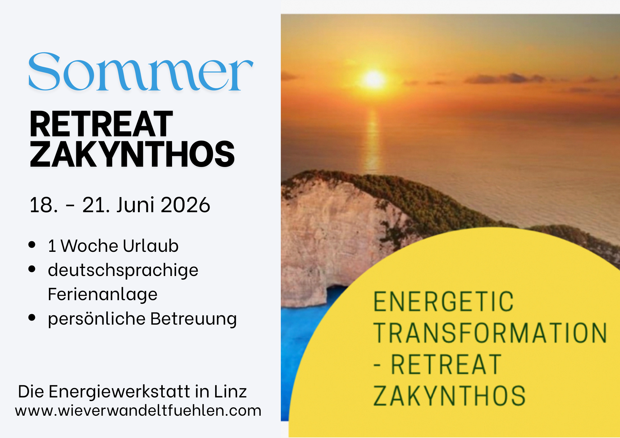 Retreat Urlaub auf Zakynthos