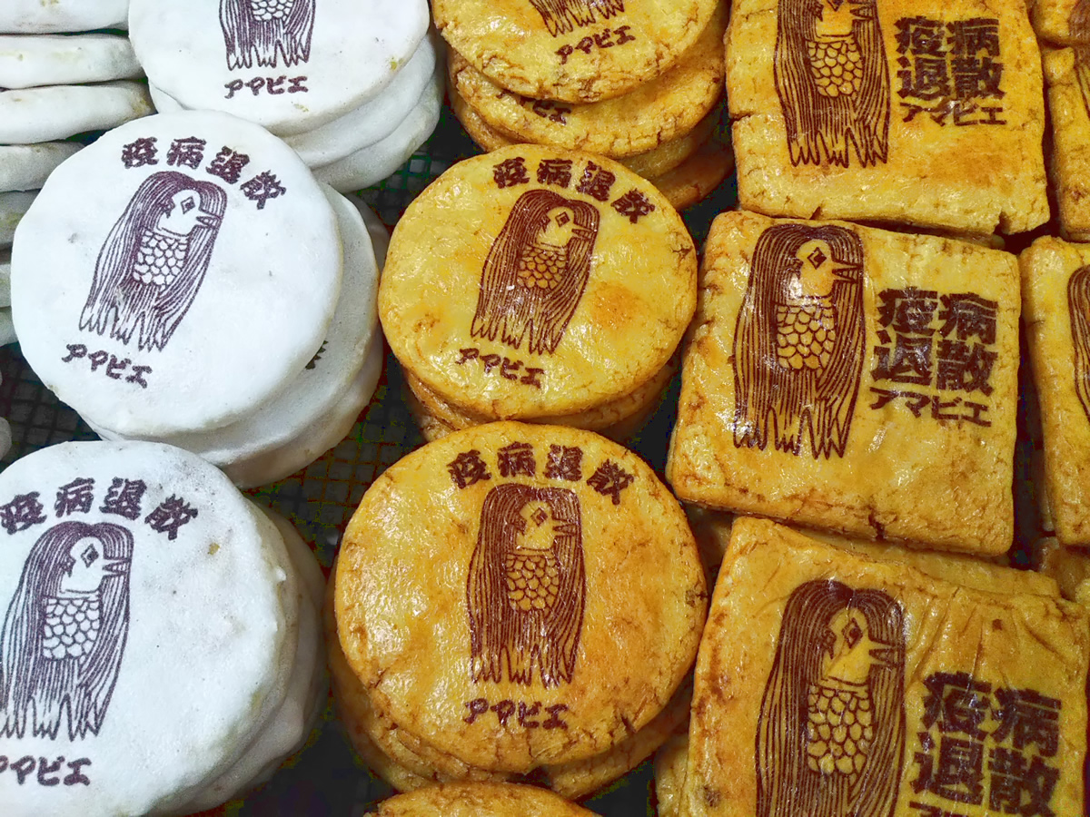 風林堂オリジナルイラスト入りせんべい ぷりんたぶるせんべい