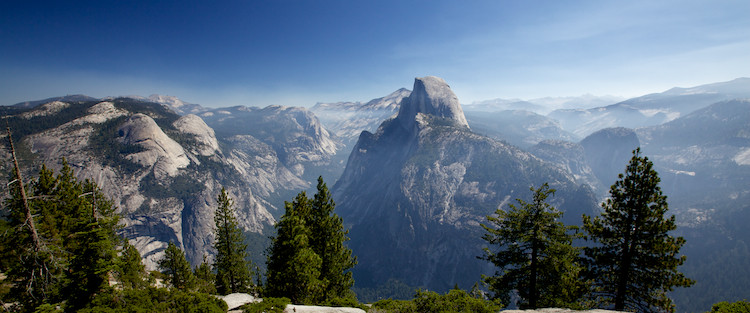 Yosemite National Park, view from the Glacier Point