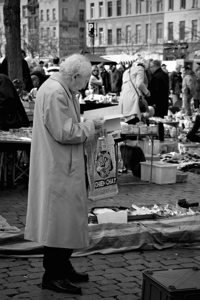 Reading, flea market at the Jeu de Balle