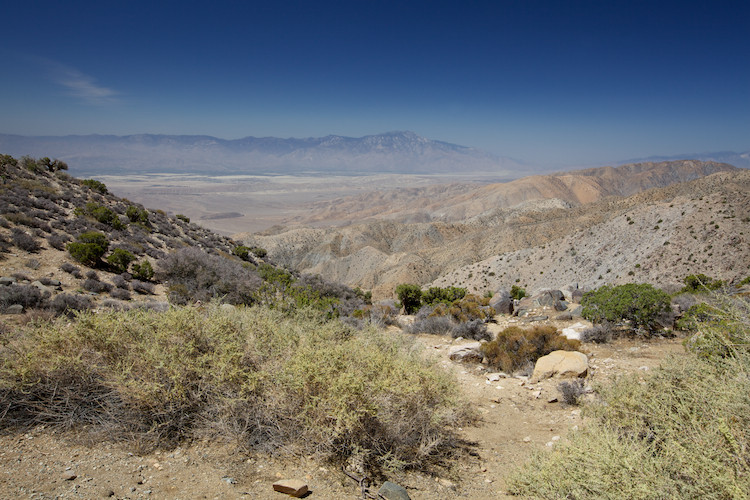 Joshua Tree National Park, view on the San Andreas Fault and the Coachella Valley