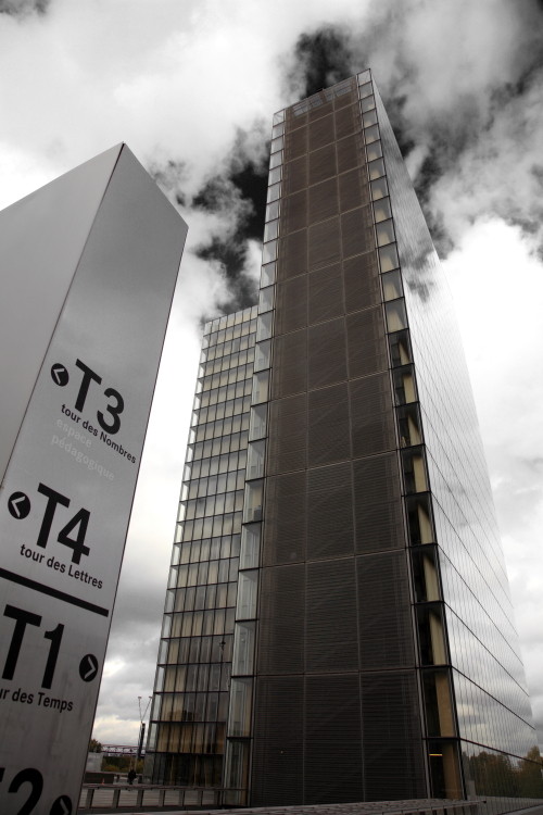 Bibliothèque Nationale de France Site François-Mitterrand, by Dominique Perrault,  Paris, France. (2009)