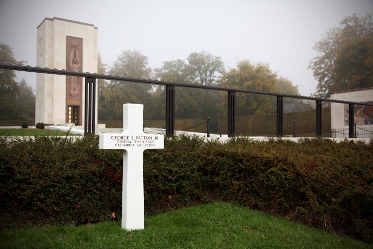 General Patton's grave, Luxembourg American Cemetery and Memorial, Luxembourg-Hamm. (2010)