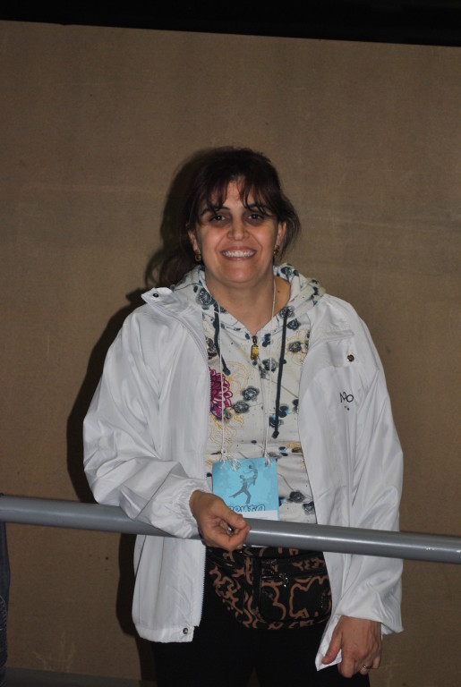 Samia, mamá  colaboradora borda todas las mallas