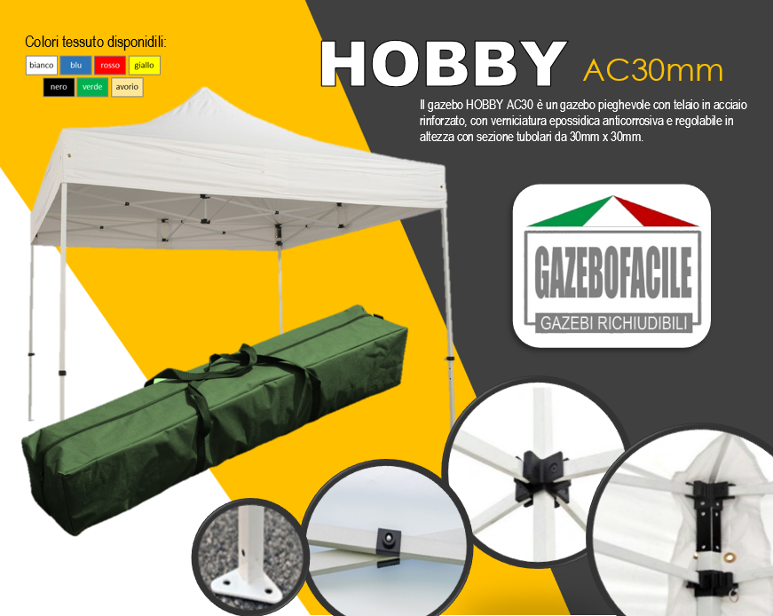 gazebo_pieghevole_acciaio_HOBBY AC30