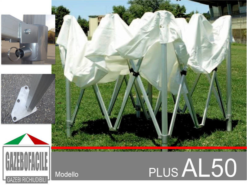 Gazebo pieghevole PLUS AL50mm
