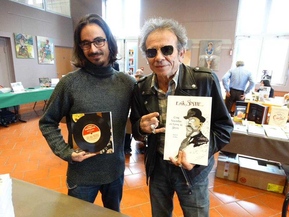 Avec Philippe Manoeuvre, salon du livre de Livarot, 2016