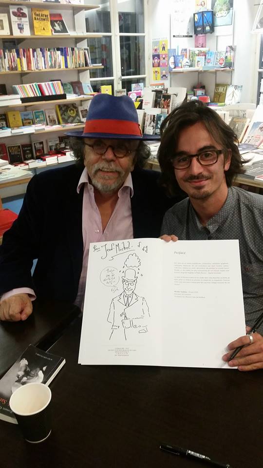 Avec Jean-Michel Ribes, dédicaces au théâtre du rond point, Paris juin 2017