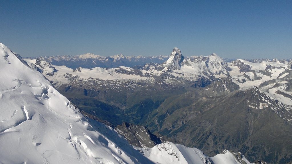 Aussicht zum Matterhorn im Westen