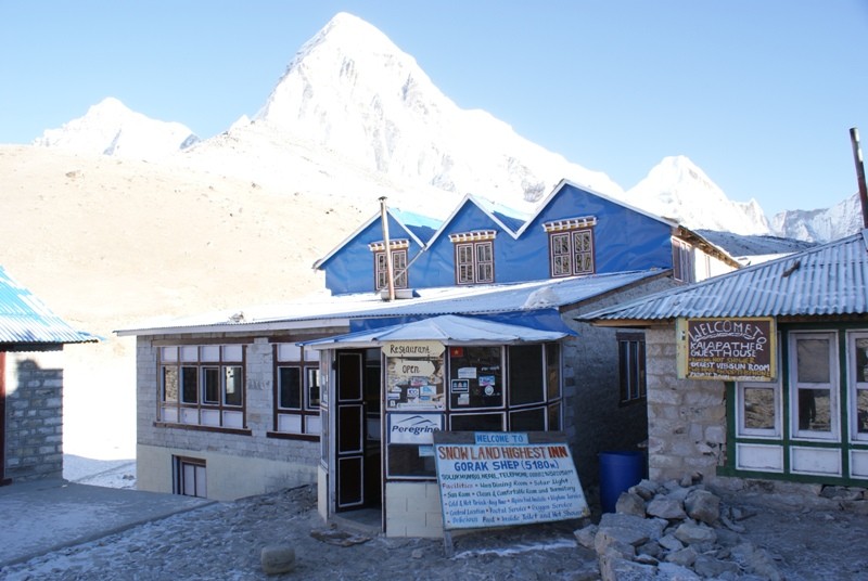 Gorak Shep (5160m) last Lodge