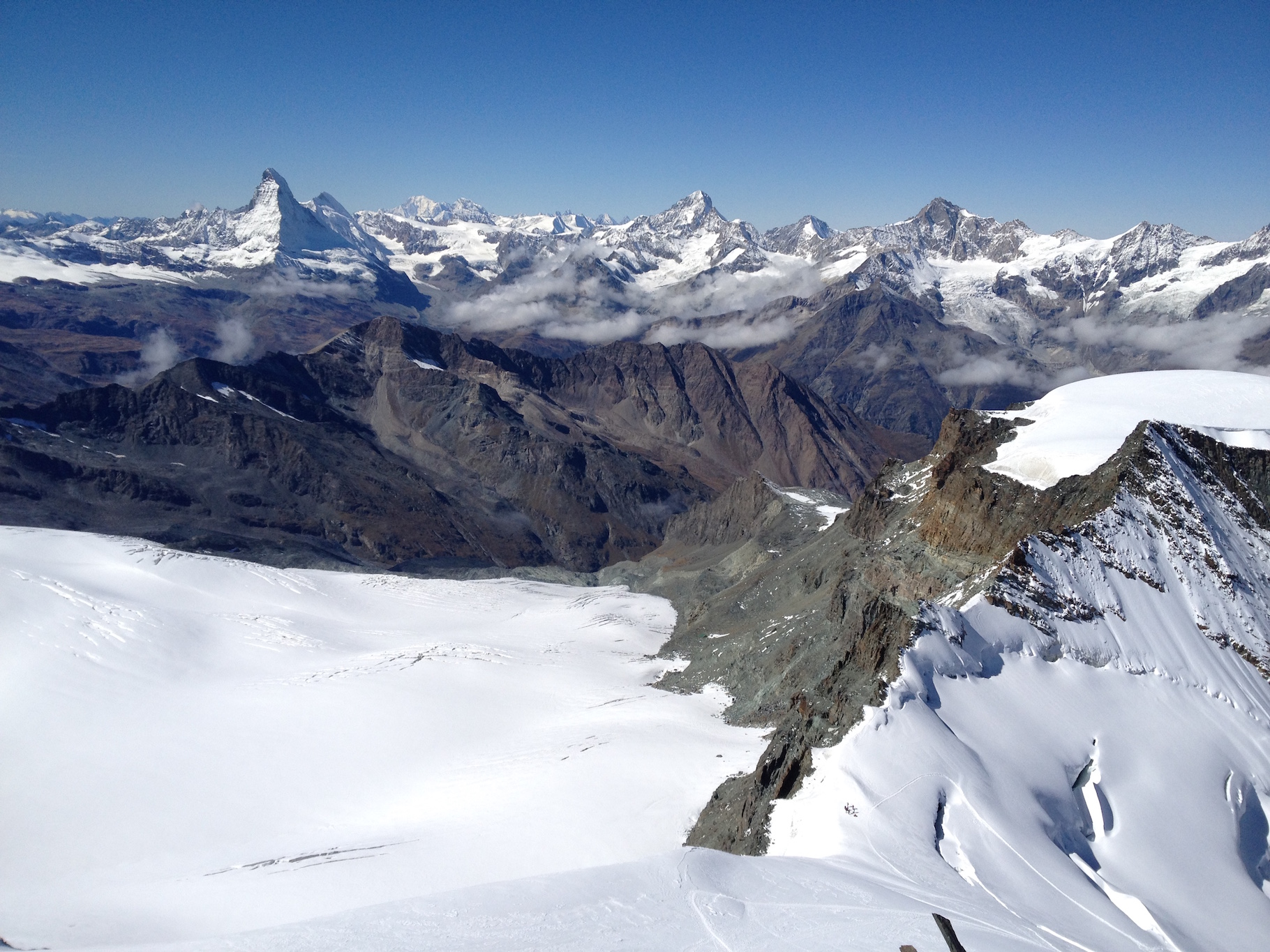 Blick zum Matterhorn im Westen