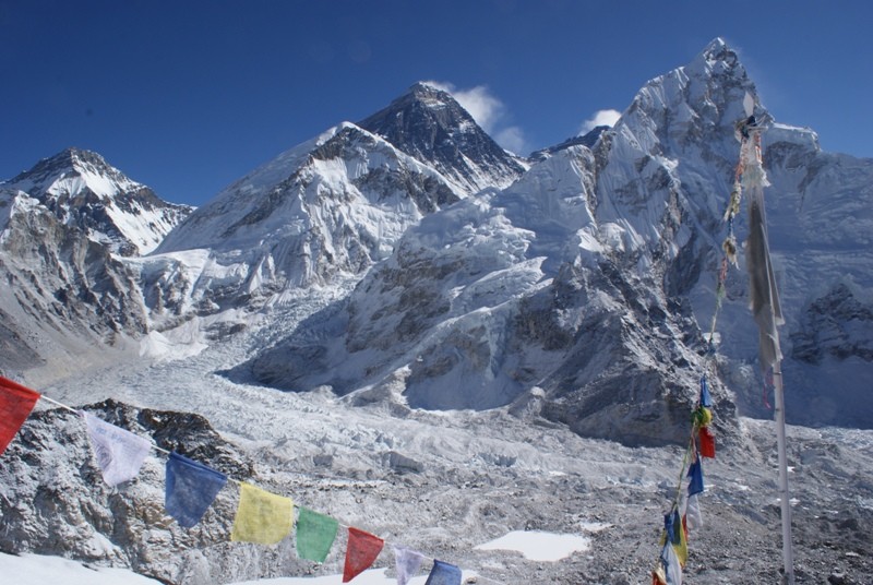 Everest und Khumbu Eisfall