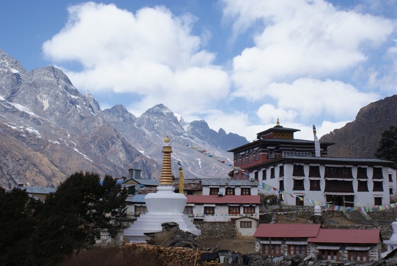 Mittagspause in Tengboche 