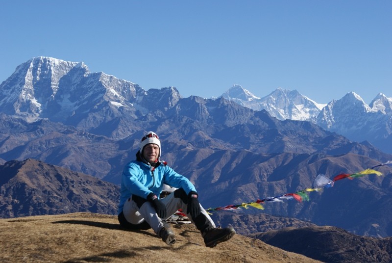 Pike Pek im Hintergrund Everest