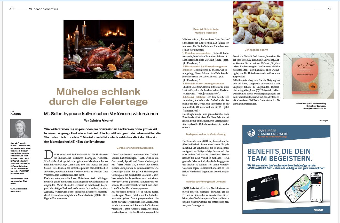 Mühelos schlank durch die Feiertage