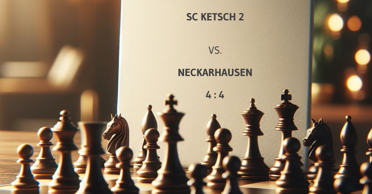SK Neckarhausen hält die Stellung mit 4:4 unentschieden gegen SC Ketsch 2
