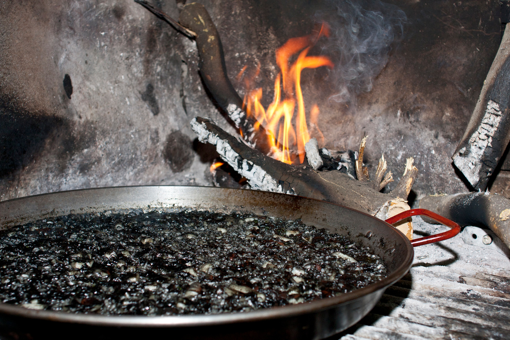 Arroz negro.