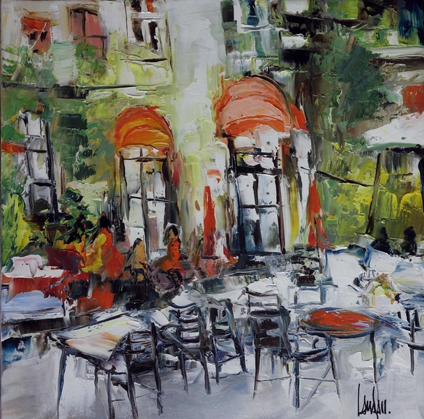 "Plaza" - 40x40 - vendue