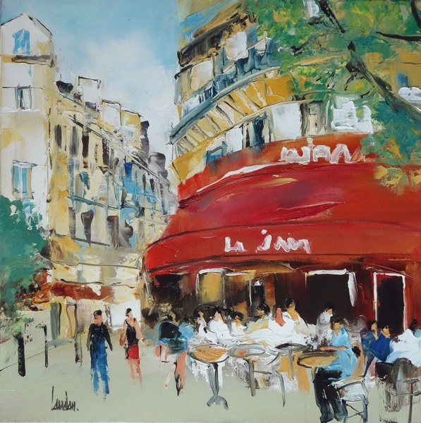 "Pause café" - 50x50