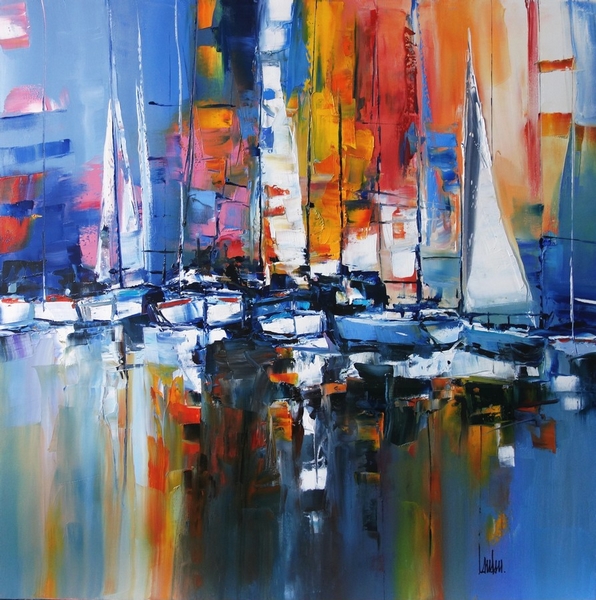 "Voiles manifest..." - 80x80 - vendue