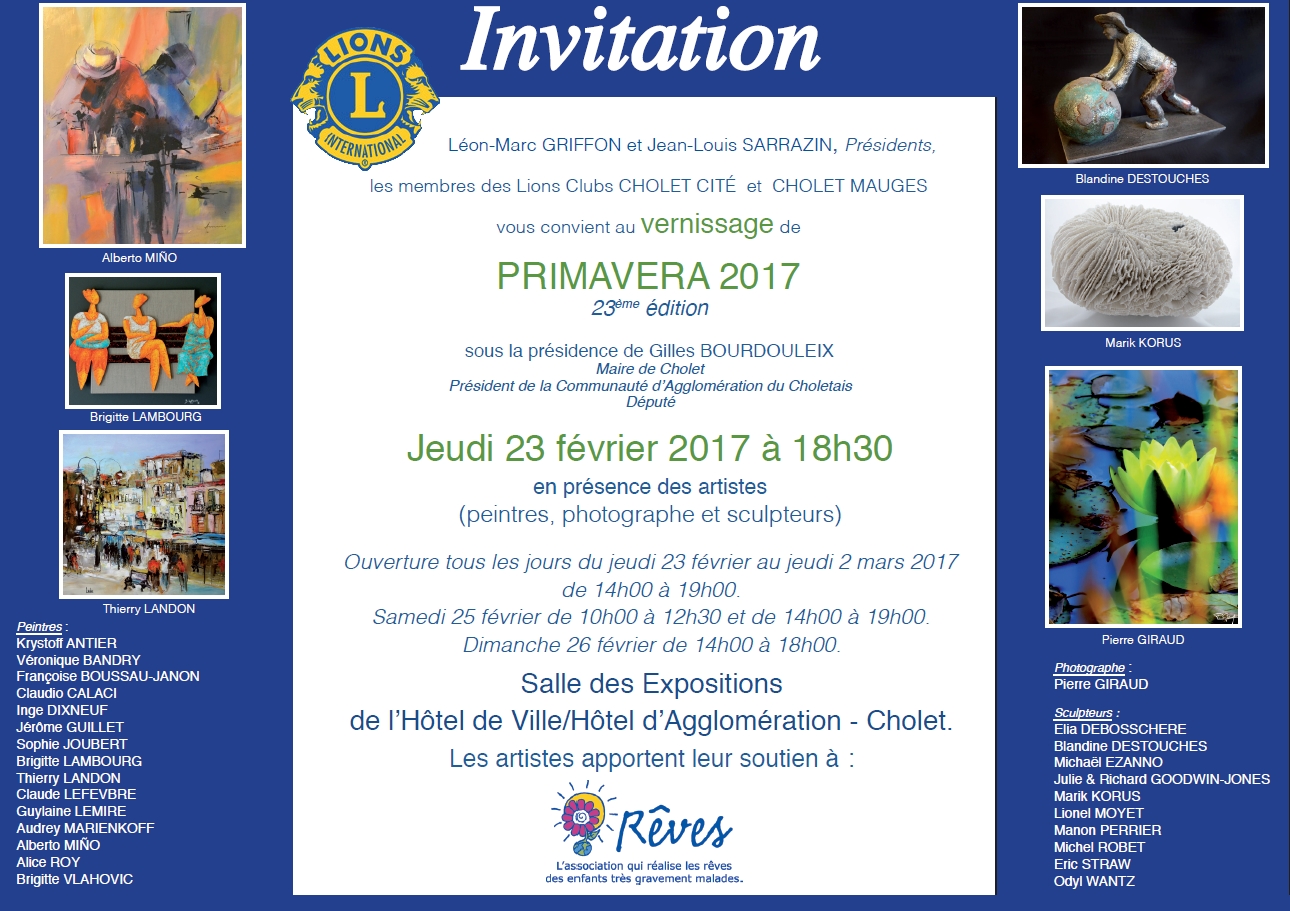 Salon "Primavera" - Lions Club Cholet