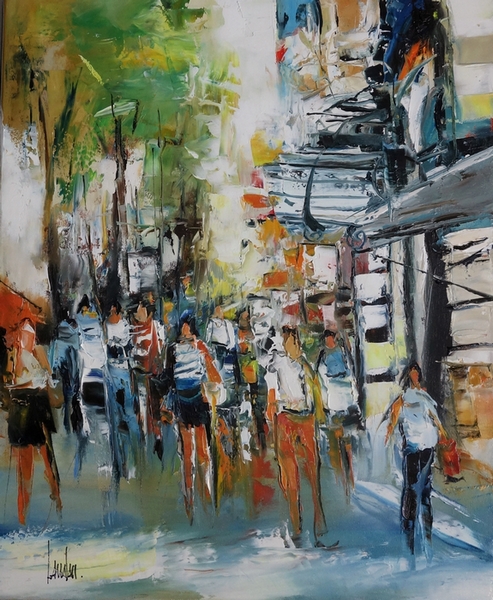 "Contre-allée" - 61x50