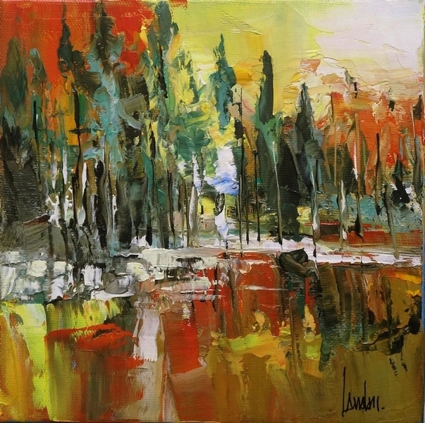 "Lac aux pins" - 20x20