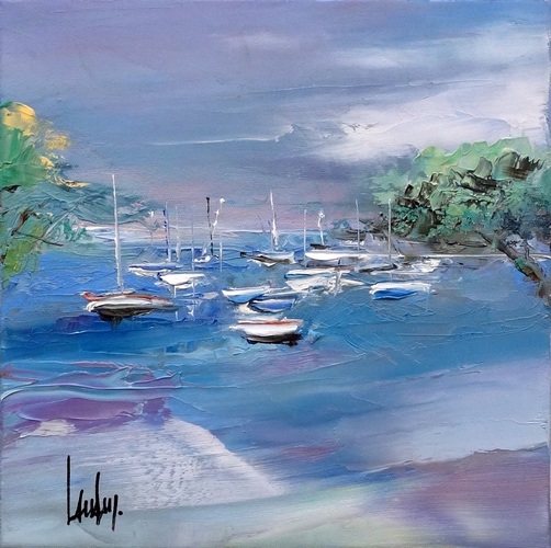 "Sur les flôts" - 30x30