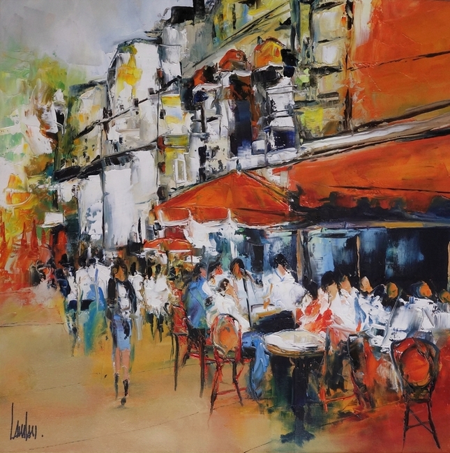 "Expresso cappuccino" - 60x60 - vendue