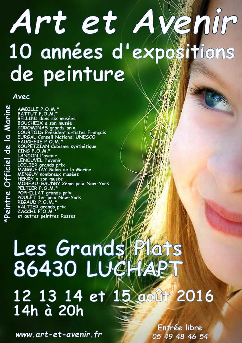 Exposition à "Art et avenir" - LUCHAPT (86) avec les "Peintres de la Marine"