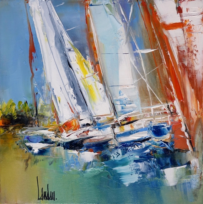 "Fling sails" - 30x30